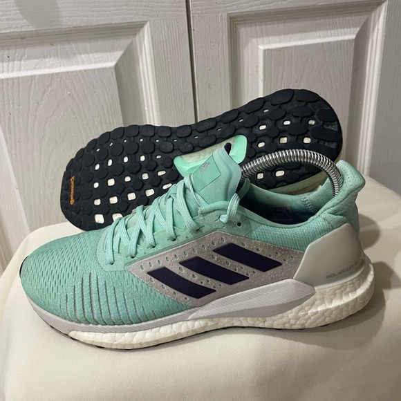 ADIDAS RUNNING SNEAKERS SOLAR GLIDE ST GREEN MINT SIZE 8.5 SPORTY GYM PILATES - Picture 6 of 17